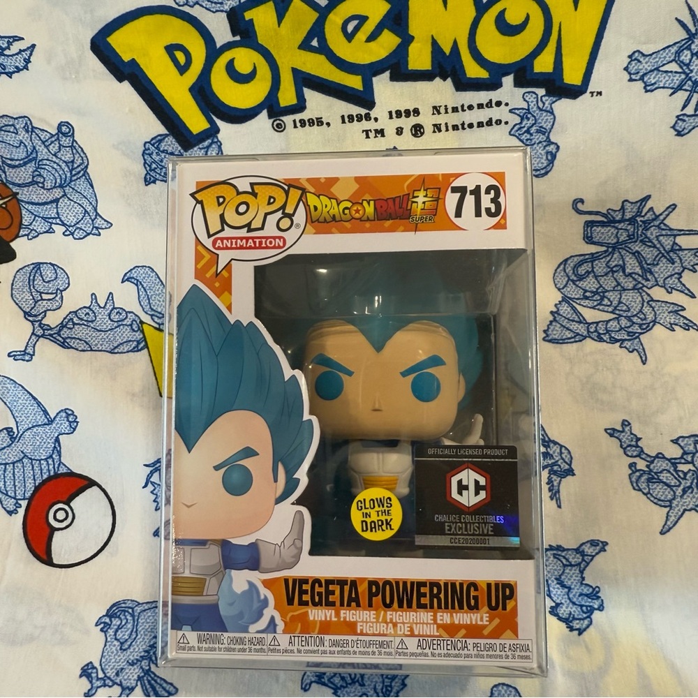 Funko Pop! Animation Dragonball Vegeta Powering Up Glow in Dark Exclusive #713